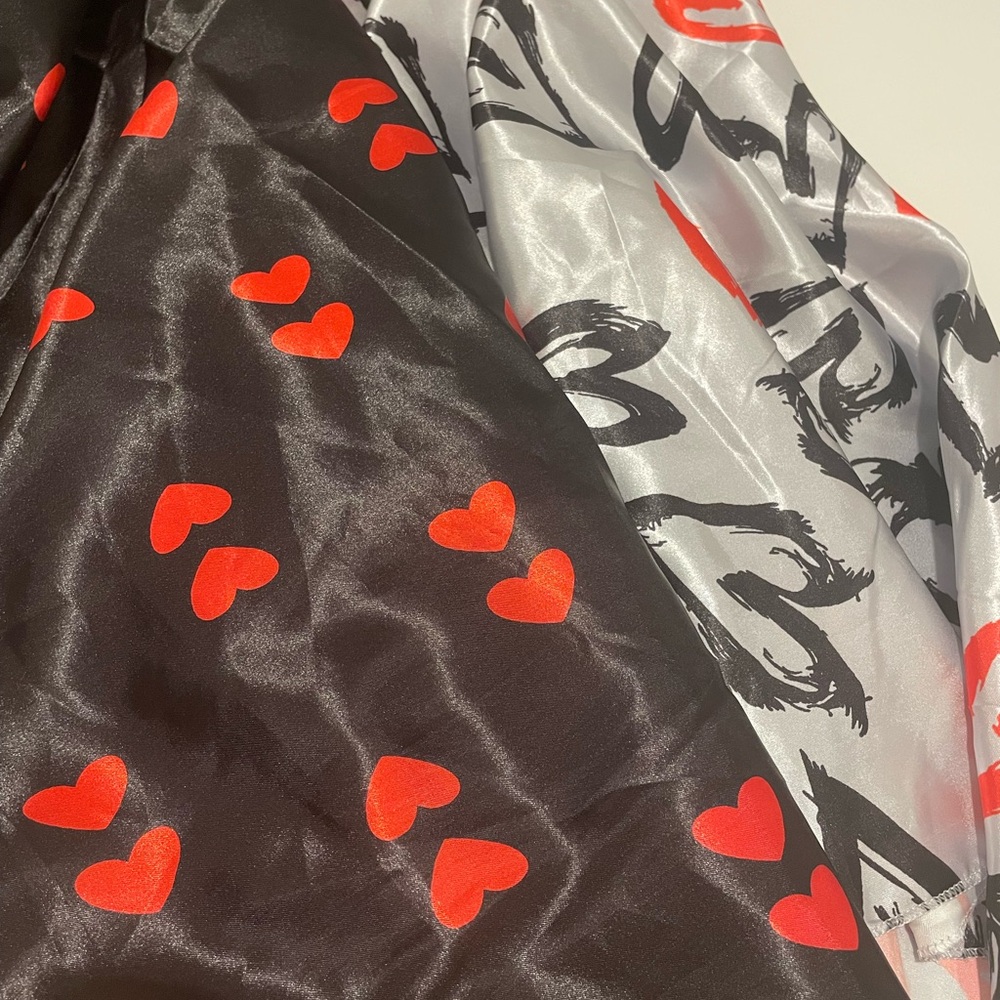 Women's 4XL Nightgowns (Set of 2) Hearts and Lace Nighties - Picture 3 of 4